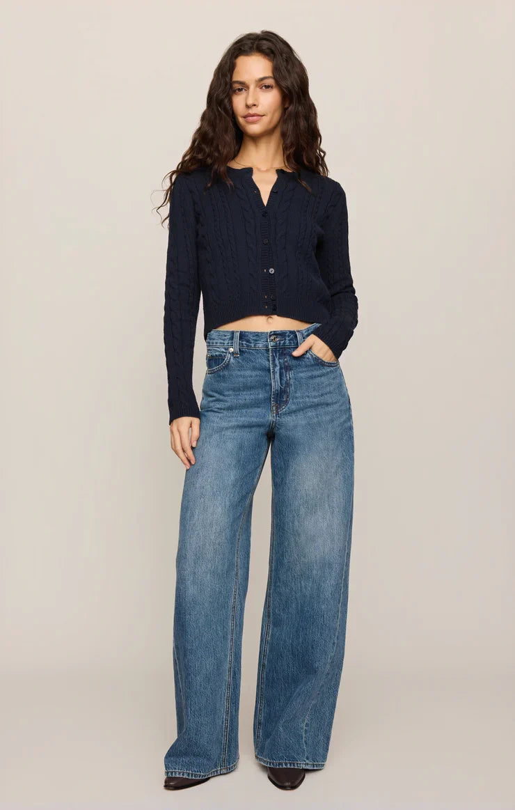 Cera Long Sleeve Cardigan Eclipse