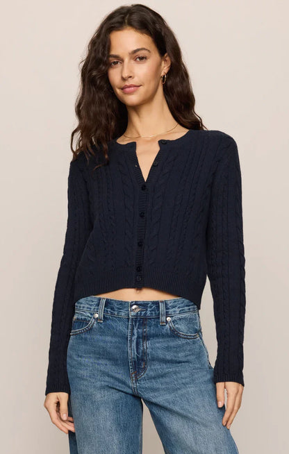 Cera Long Sleeve Cardigan Eclipse