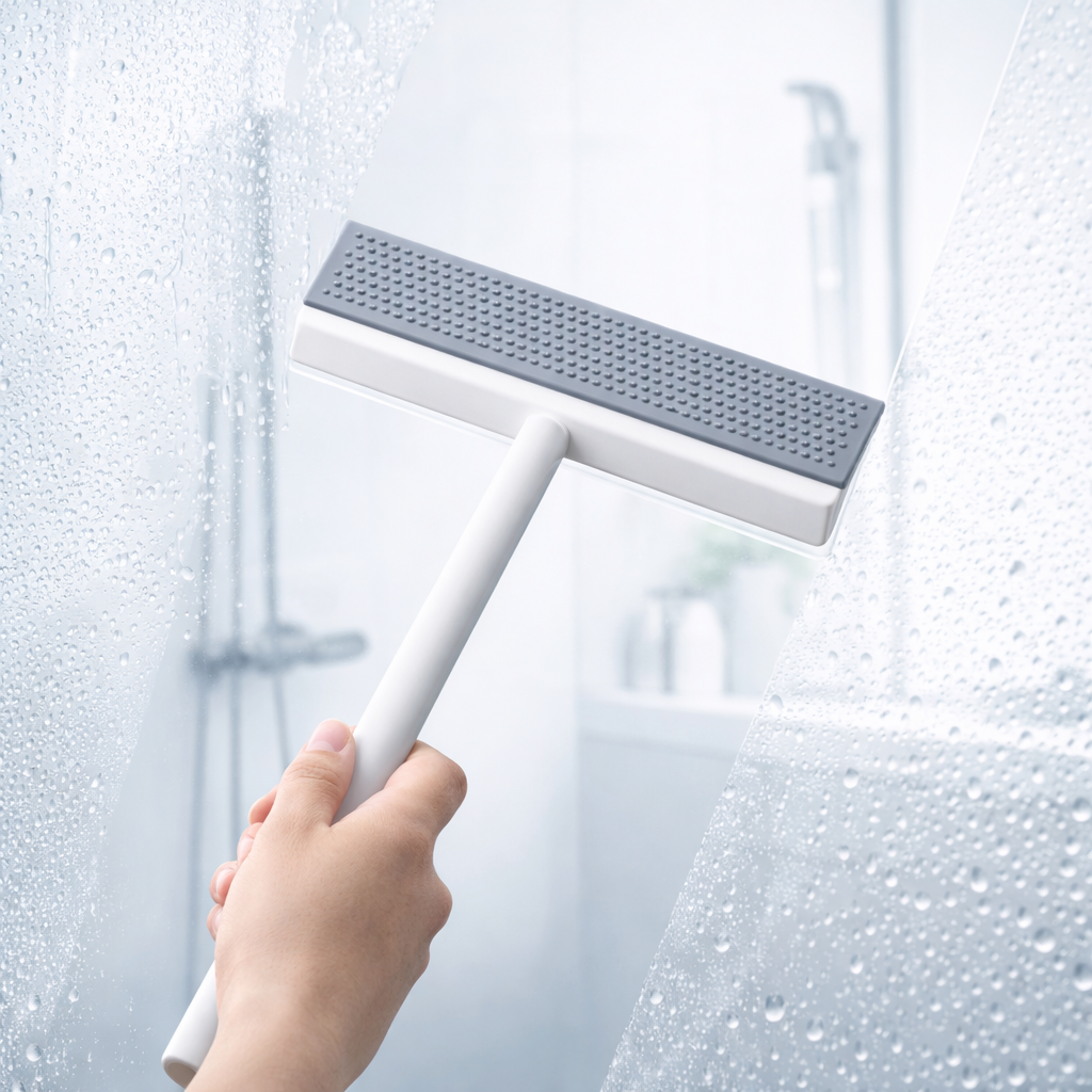 Zidello 2 in 1 Scrapper and Glass Wiper – Streak-Free Window & Mirror Cleaning Tool