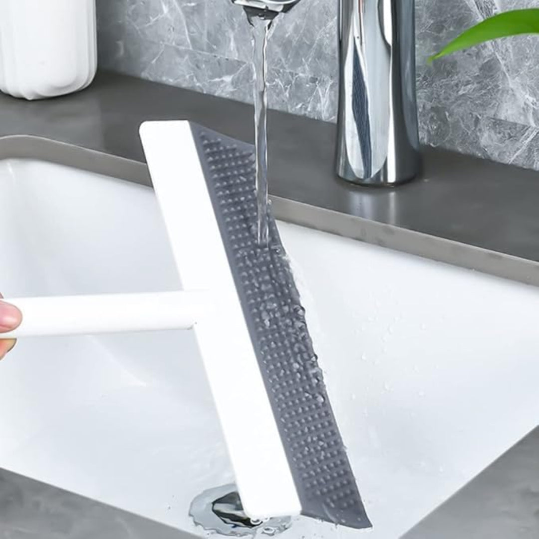 Zidello 2 in 1 Scrapper and Glass Wiper – Streak-Free Window & Mirror Cleaning Tool