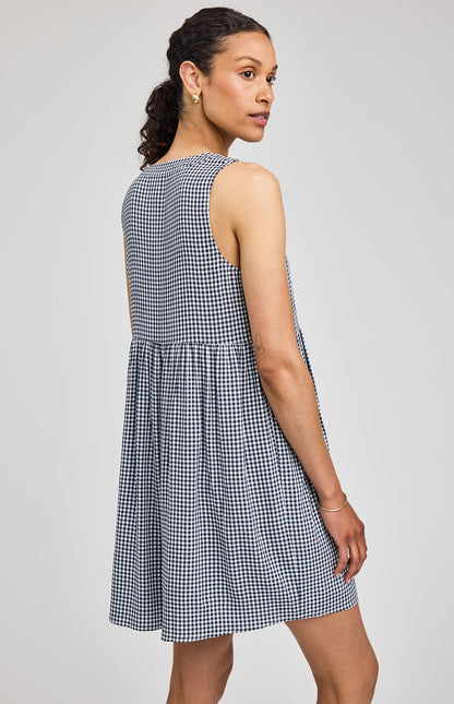 Navy Gingham Zoey Dress