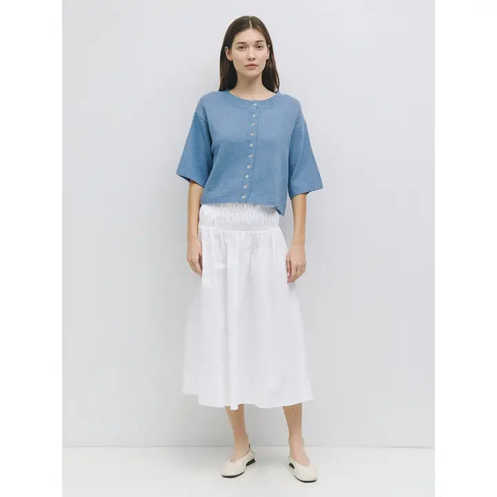 Stacey Half Cardigan- Blue