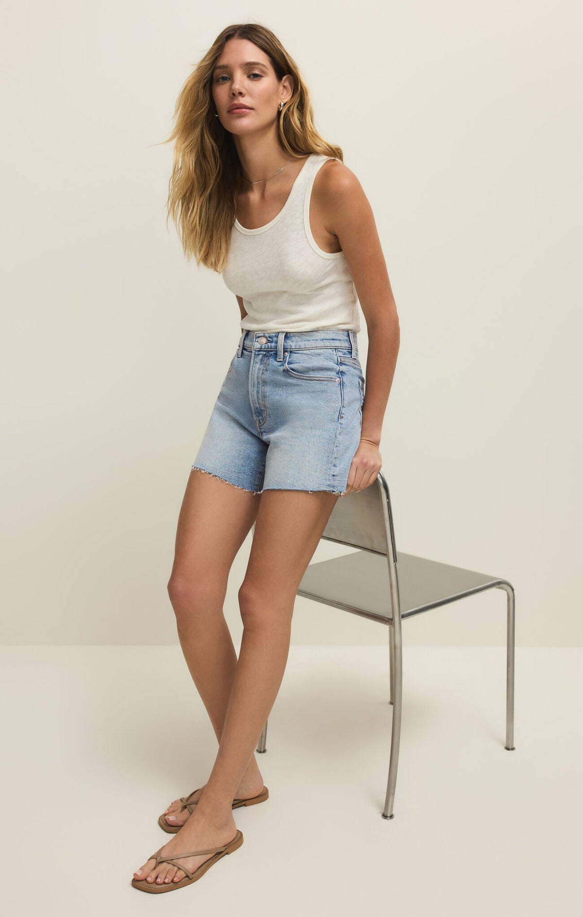 Jonah Mid Rise Relaxed Short- Avalon
