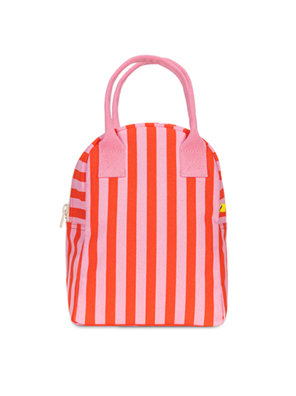 Zipper Lunch: Awning Stripe Pink