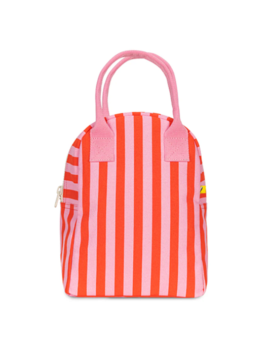 Zipper Lunch: Awning Stripe Pink