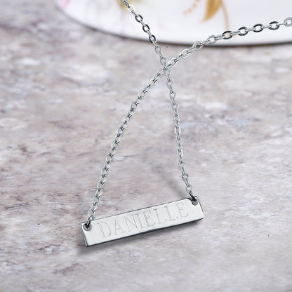 Personalized Bar Necklace - 3 Colors-Free Engraving