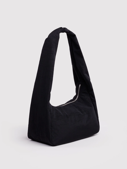 Small Nylon Meringue Bag: Black