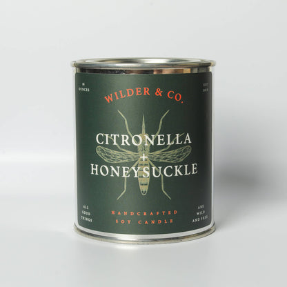 Citronella + Honeysuckle Outdoor Patio Candle