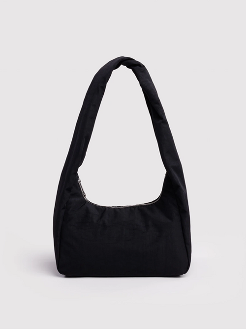 Small Nylon Meringue Bag: Black