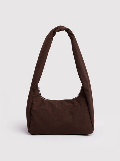 Small Nylon Meringue Bag: Coffee