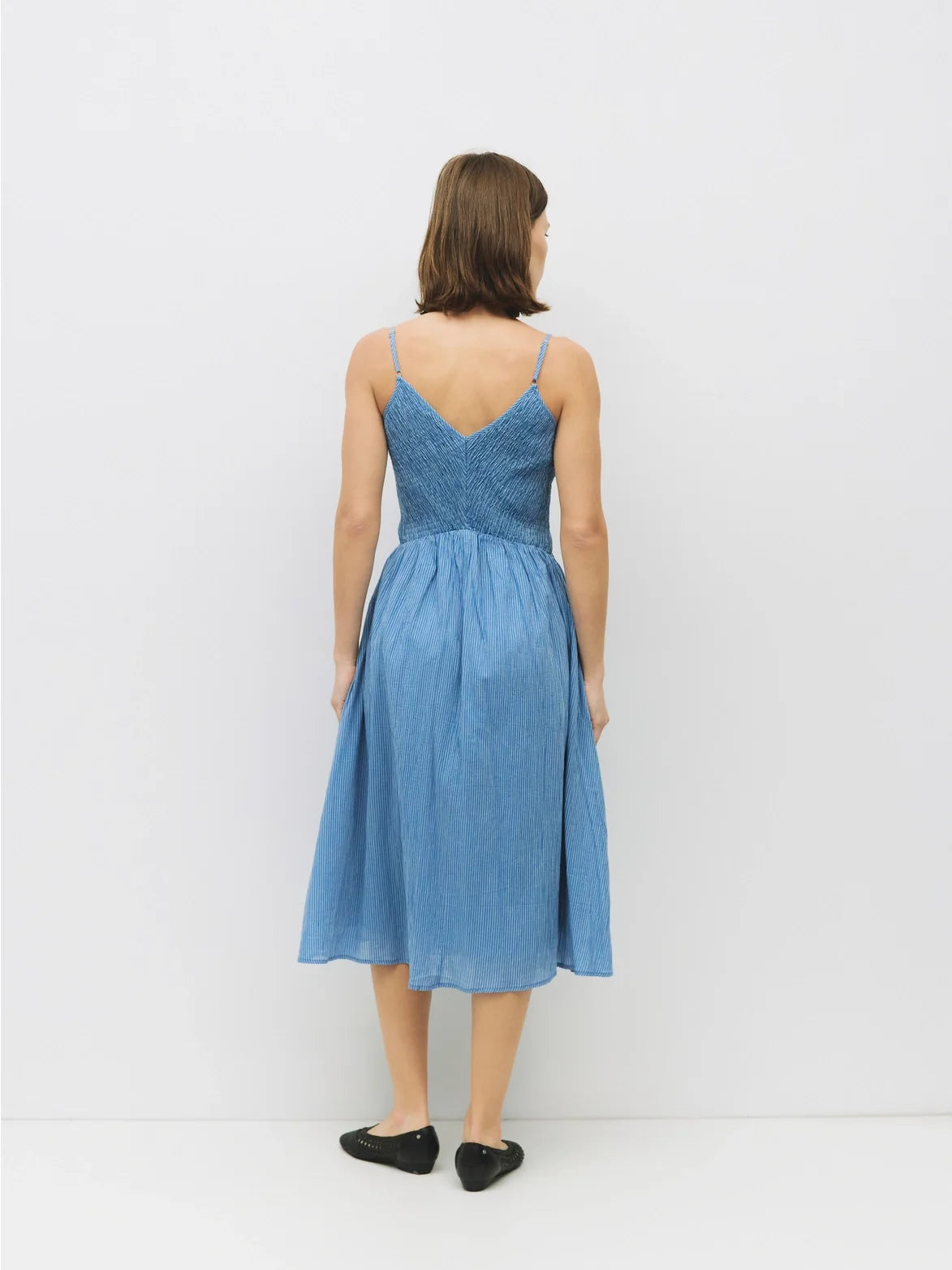 Orlando Dress - Blue Stripe