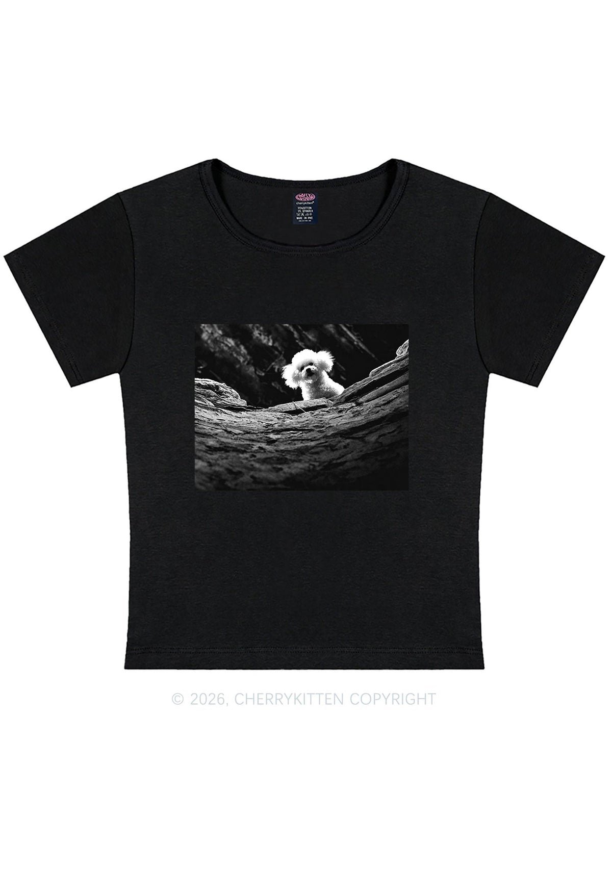Halloween Bichon Frise Dog Y2K Baby Tee Cherrykitten