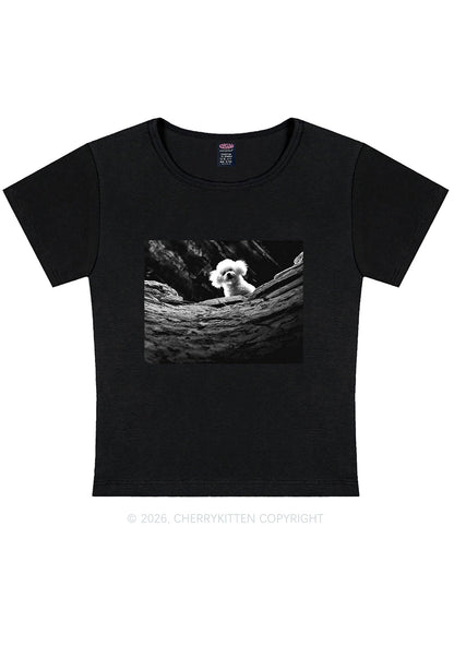 Halloween Bichon Frise Dog Y2K Baby Tee Cherrykitten
