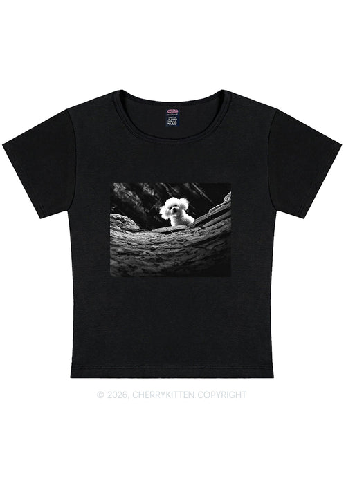 Halloween Bichon Frise Dog Y2K Baby Tee Cherrykitten