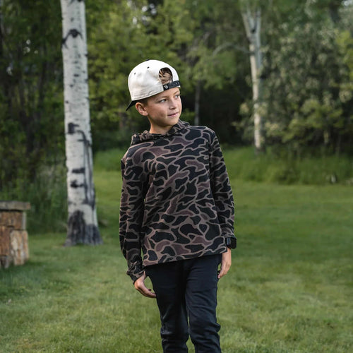 Burlebo: Youth Thermal Hoodie - Bendita Camo