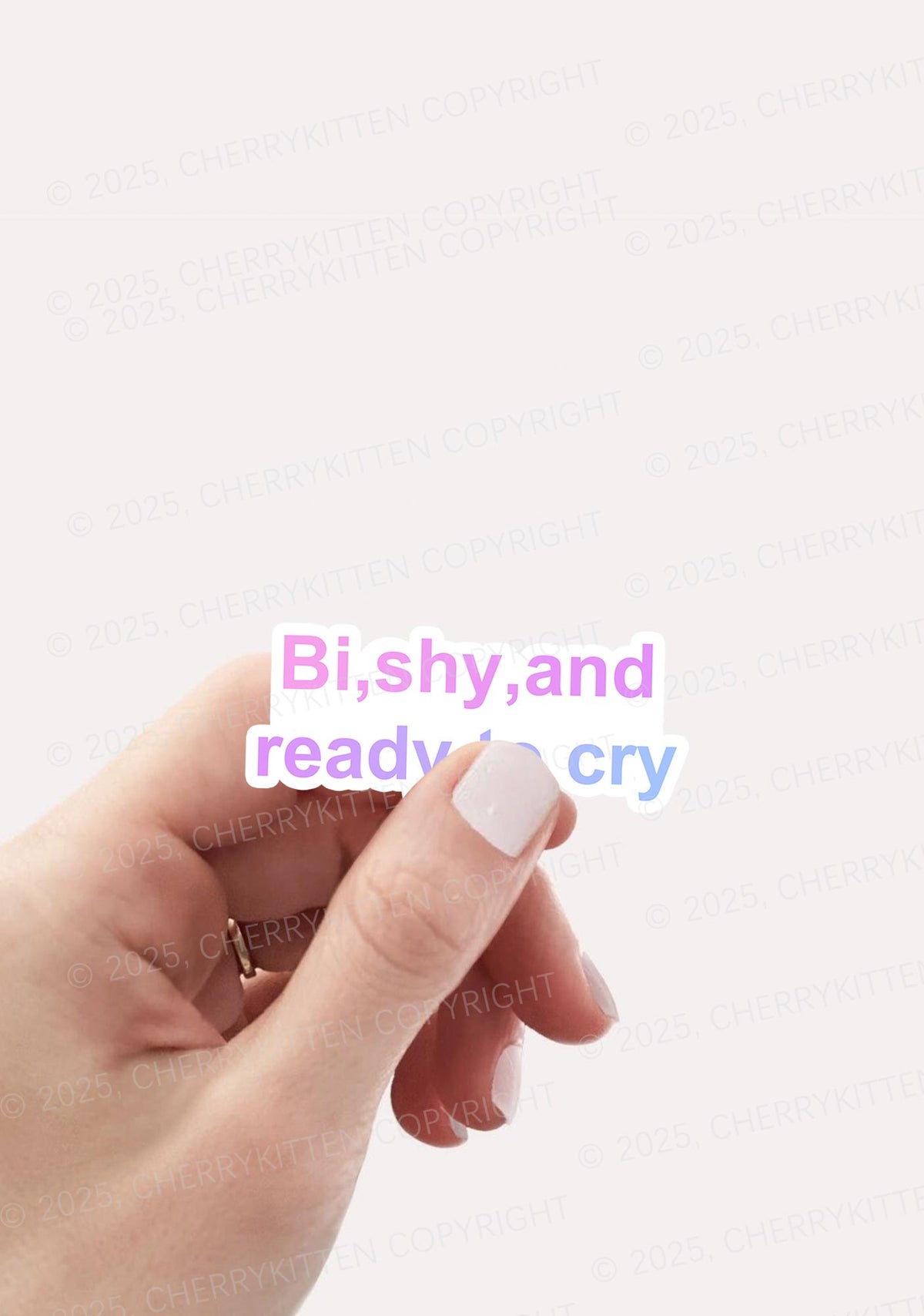 Cherrykitten Bisexual Art Y2K Stickers Pack Of 10