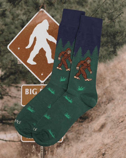 Bigfoot Is Real Bamboo Blend Novelty Crew Sock