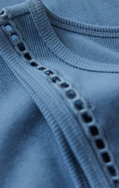 Boa Rib Tank- Lake Blue