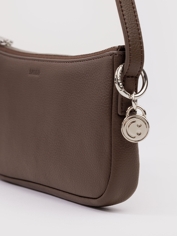 Recycled Leather Pochette: Brown (FINAL SALE)