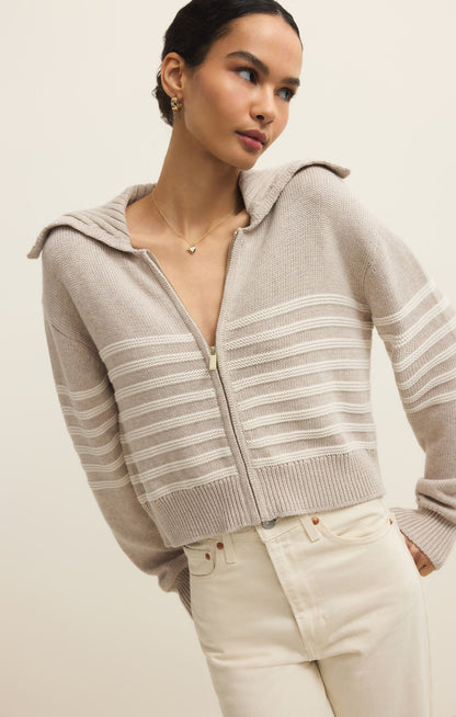Kovac Sweater Jacket Natural Heather
