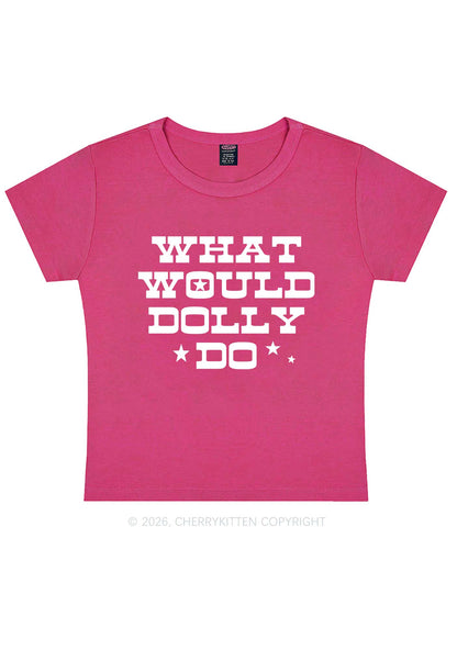 What Would Doll Do Y2K Baby Tee Cherrykitten