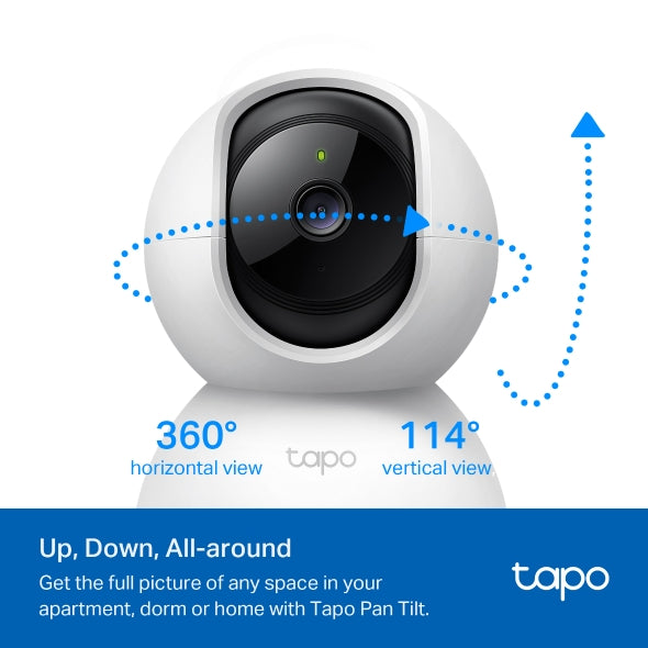 Tapo C200P2 Pan/Tilt Wi-Fi Camera – 1080p, Alarms, Motion Alerts
