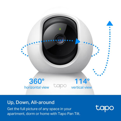 Tapo C200 Pan/Tilt Wi-Fi Camera – 1080p, Motion Alerts, Night Vision