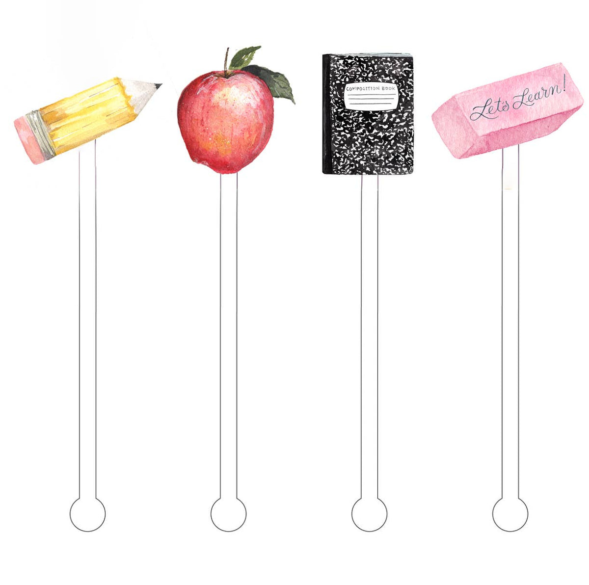 Back to School Stir Sticks