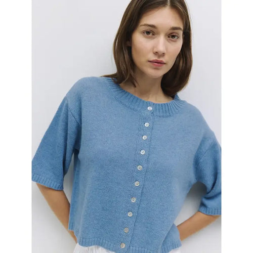Stacey Half Cardigan- Blue