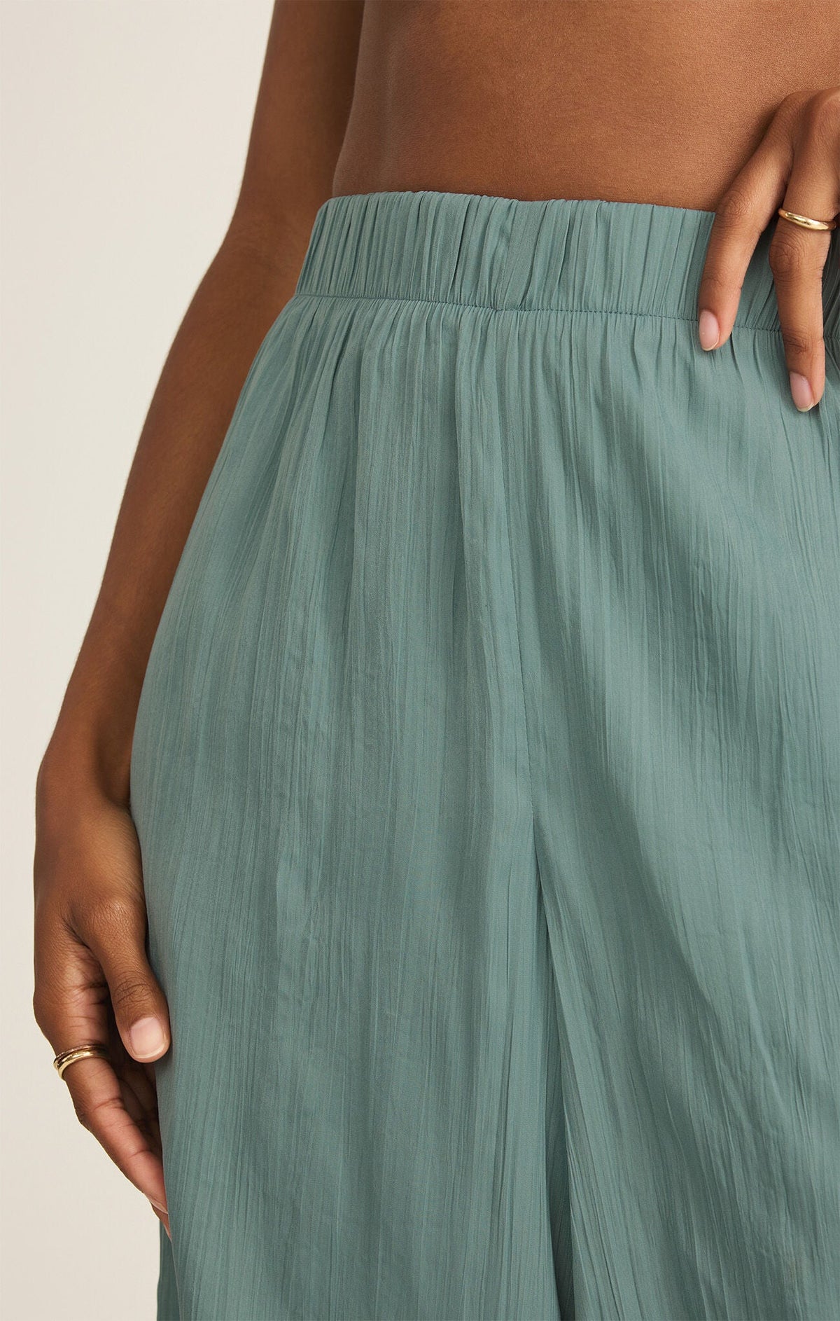 Sunset Satin Pant Sea Pine