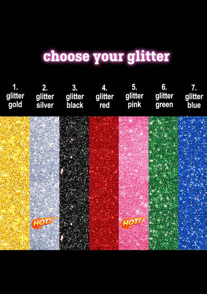Custom Text Glitter Y2K Drawstring Mini Shorts Cherrykitten