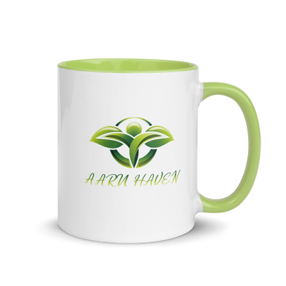 White Ceramic Mug with Color Inside