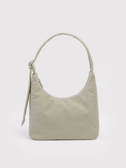 Mini Nylon Shoulder Bag: Celadon