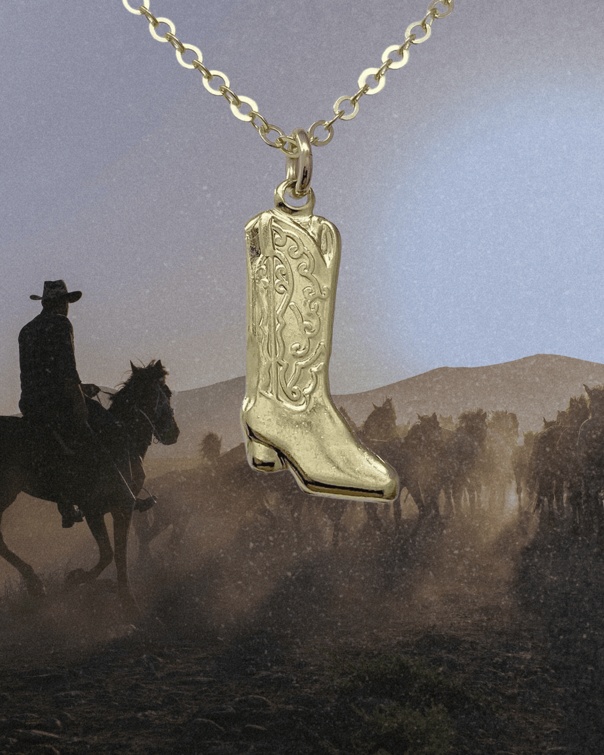 Cowgirl Boot Necklace