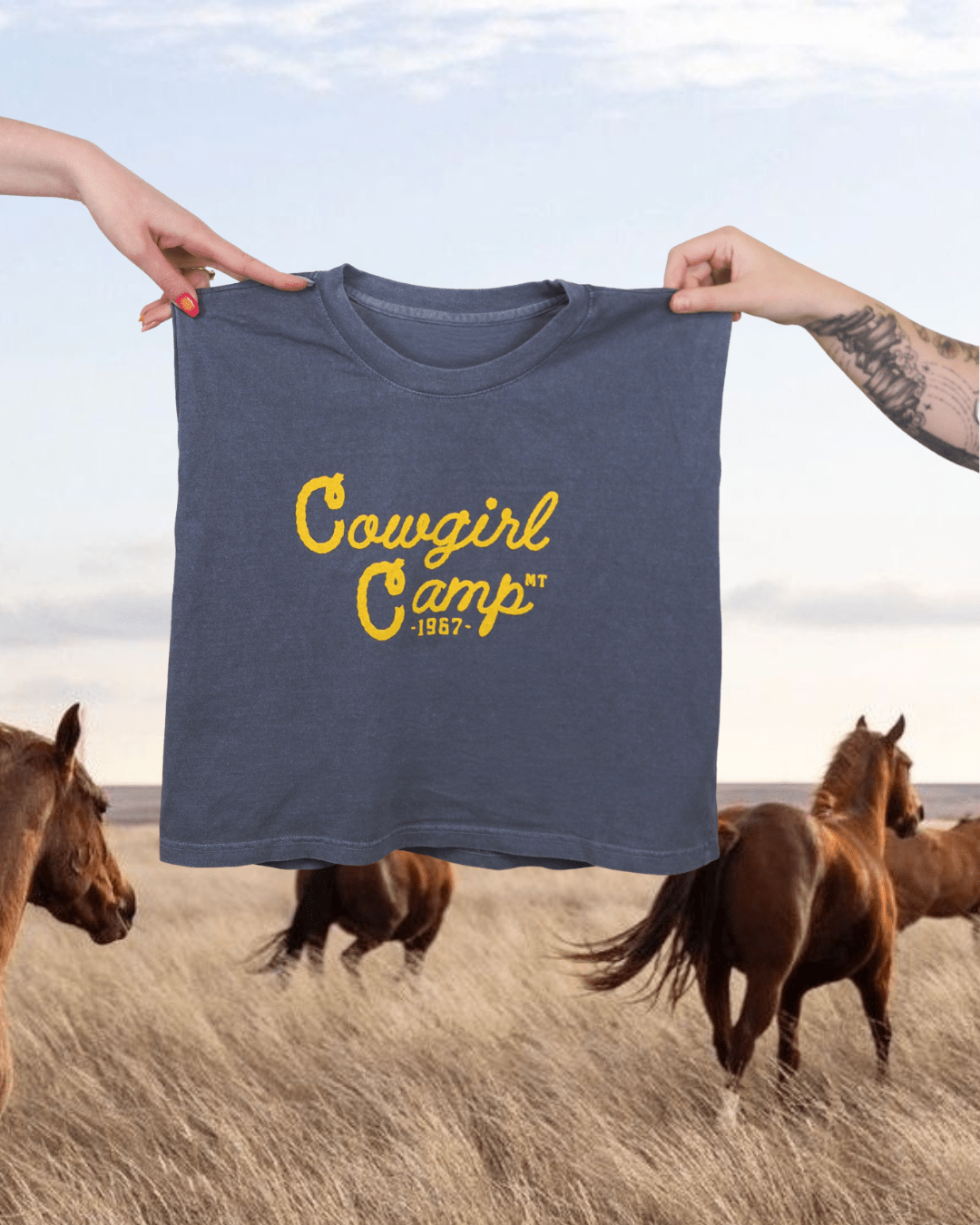 "Cowgirl Camp" Muscle Tank