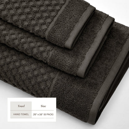 Cotton Diamond Waffle Weave Bath Towel Set - Grayson Collection
