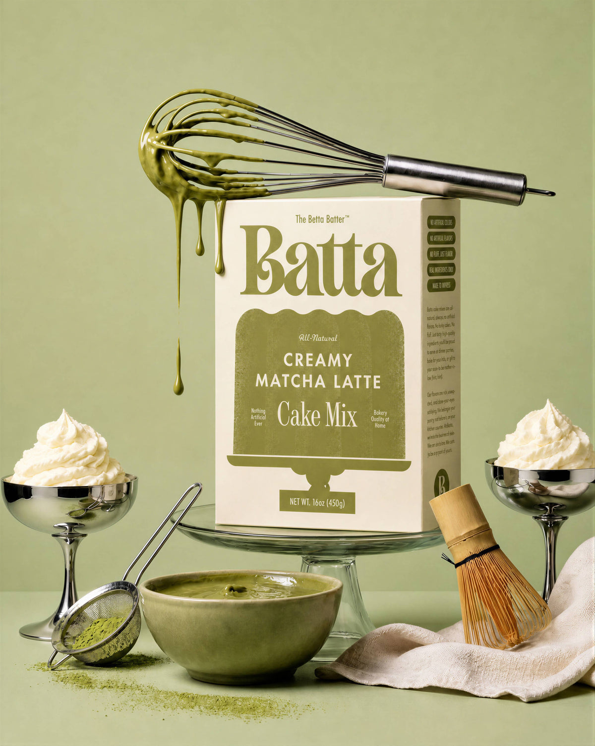 Creamy Matcha Latte Cake Mix