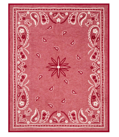 Vintage Bandana Blanket - Red