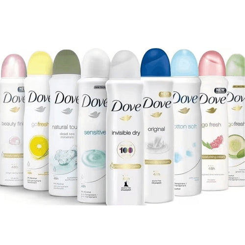 3-Pack: Dove Antiperspirant Deodorant Spray - 150ml Each, Assorted Scents