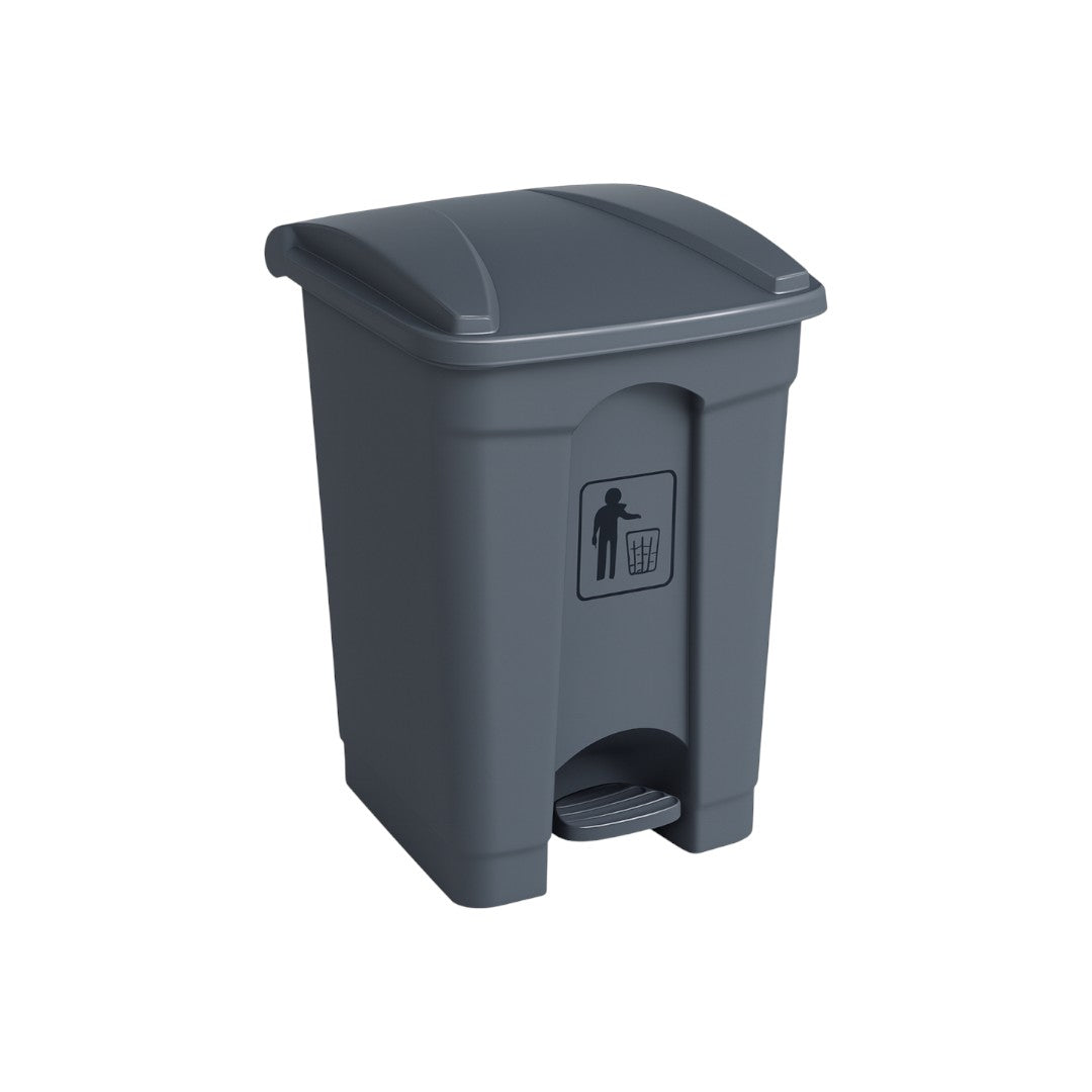 Zidello 50L Plastic Pedal Bin (61 cm × 40 cm × 42 cm) – Durable Foot-Opera (Random colours)