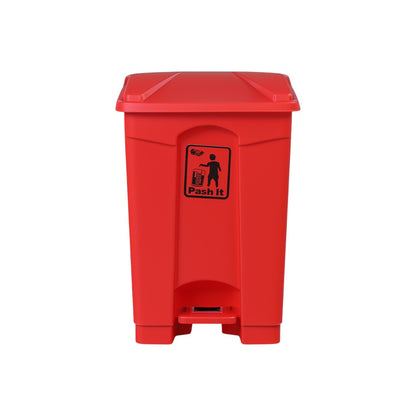 Zidello 50L Plastic Pedal Bin (61 cm × 40 cm × 42 cm) – Durable Foot-Opera (Random colours)