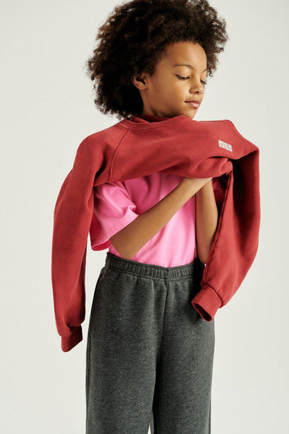 AMERICAN VINTAGE KIDS IZUBIRD SWEATSHIRT - VINTAGE CHERRY RED