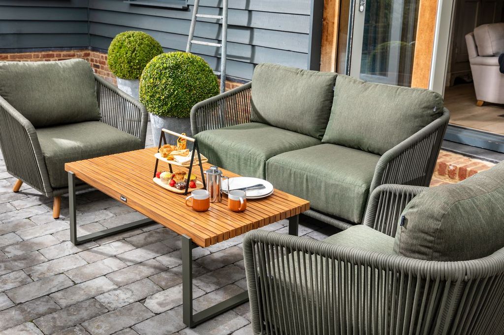 Hartman Eden 2 Seater Lounge Set in Juniper | Luxury Garden Seating