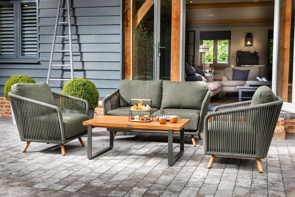 Hartman Eden 2 Seater Lounge Set in Juniper | Luxury Garden Seating