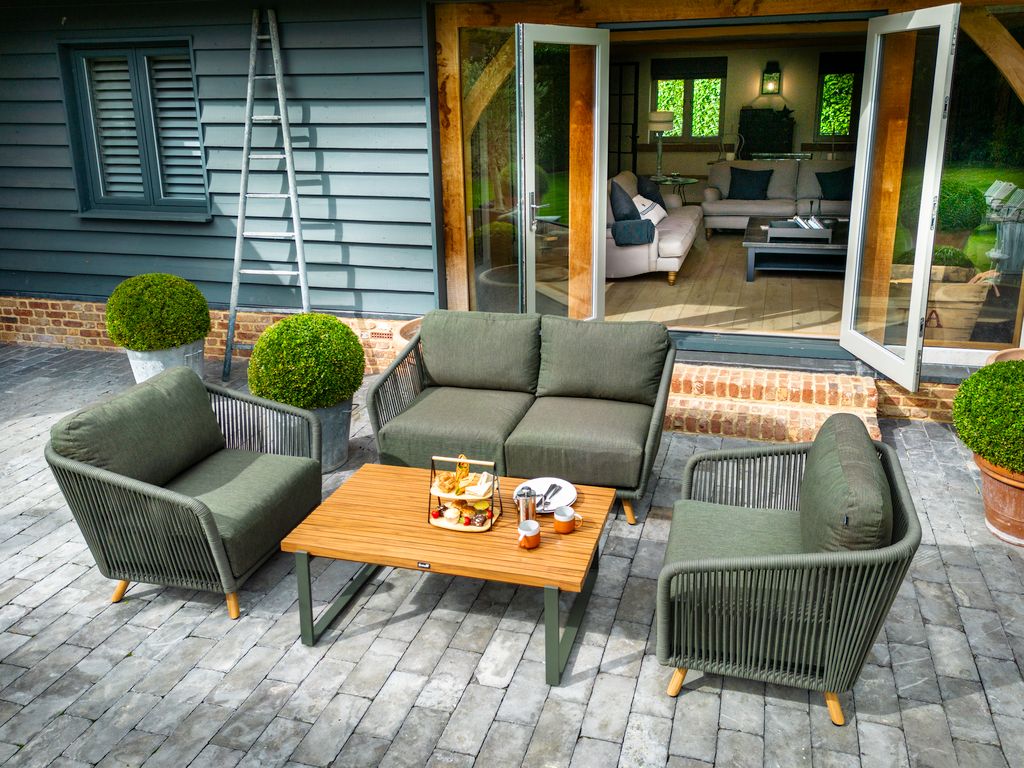Hartman Eden 2 Seater Lounge Set in Juniper | Luxury Garden Seating