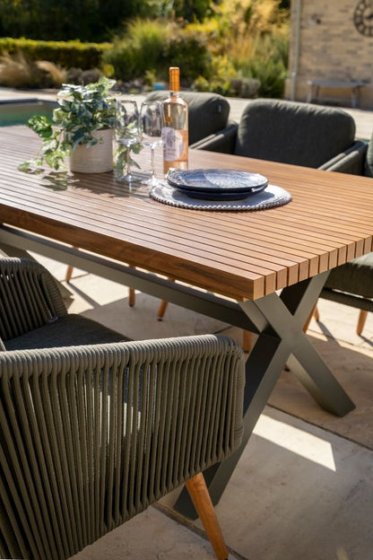 Hartman Eden 6 Seat Rectangular Dining Set in Juniper / Acacia