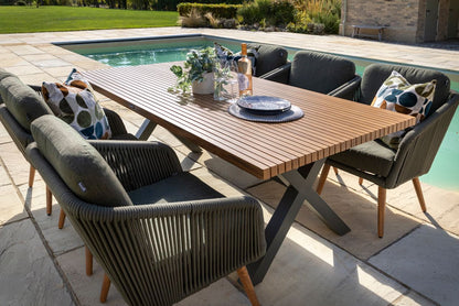 Hartman Eden 6 Seat Rectangular Dining Set in Juniper / Acacia