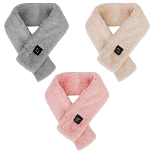 Electric Heated Scarf USB Heating Neck Shawl Soft Warm Scarves with 3 Heating Modes