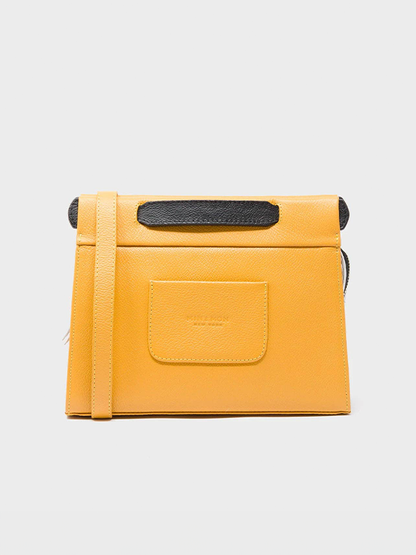 Small Vali Crossbody Leather Bag: All Over Eyes (Golden/Black)
