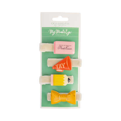 Back to School Resin Barrettes
